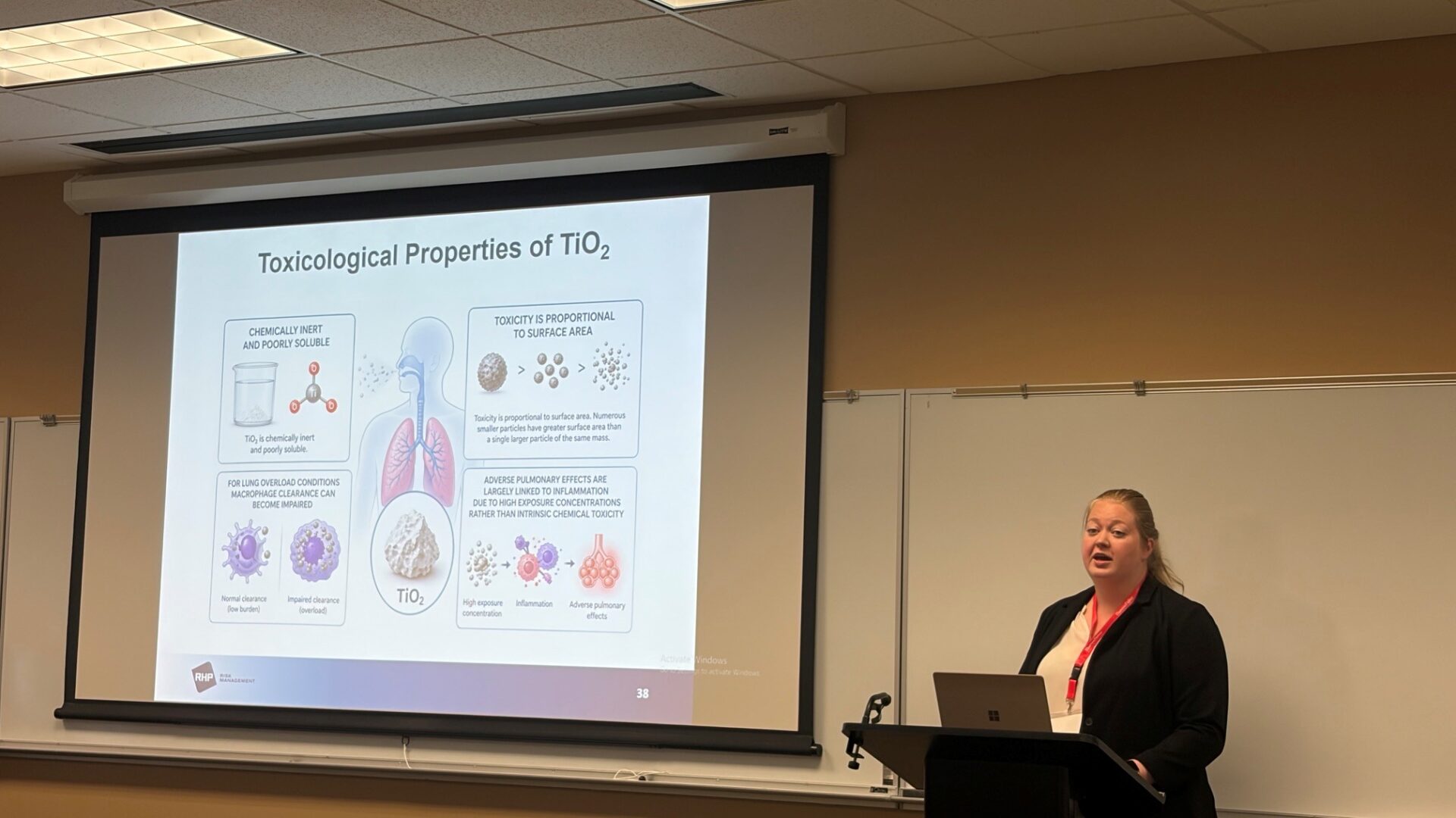 Allison Persing presenting at CHSEC 2026