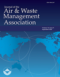 Journal of the Air & Waste Management Association cover, Volume 76, Issue 9