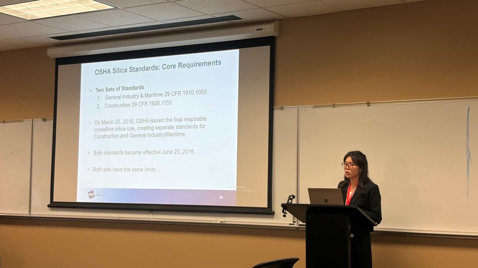 Betty Wu presenting at CHSEC 2026