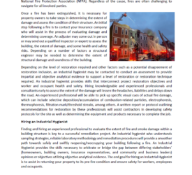 Cover_Post-Fire Structural Damage Assessments and Remediation