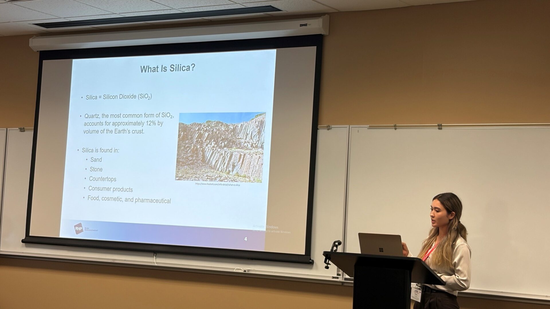 Kiana Porter presenting at CHSEC 2026