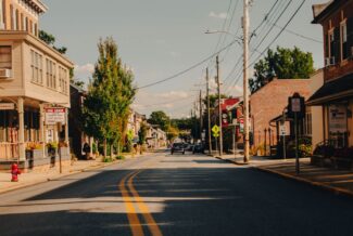 Historic Pennsylvania street Historic street in a Pennsylvania town